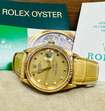 Rolex Oyster Perpetual Date 15238 Qaboos Bin Said Al Said Dial Full Set