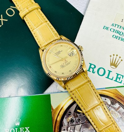 Rolex Oyster Perpetual Date 15238 Qaboos Bin Said Al Said Dial Full Set