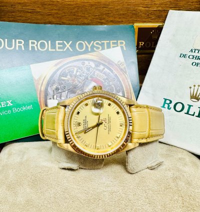 Rolex Oyster Perpetual Date 15238 Qaboos Bin Said Al Said Dial Full Set