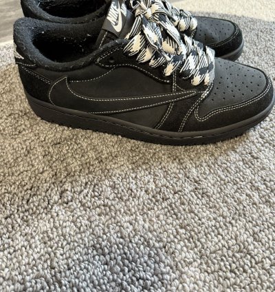 Travis Scott Jordan 1 Low Black Phantom