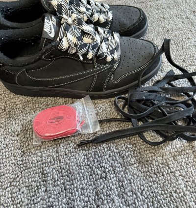 Travis Scott Jordan 1 Low Black Phantom