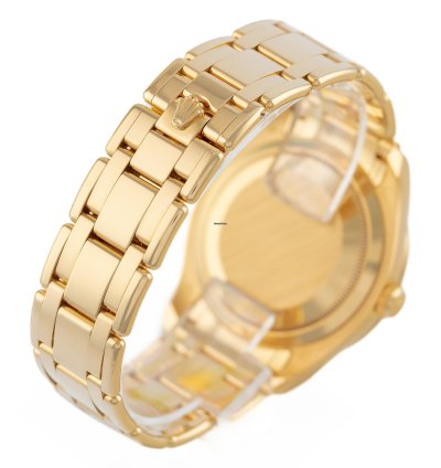 Rolex Pearlmaster Datejust 39 Yellow Gold 18k Baguette Diamonds Ref 86348sablv Full Set Unworn