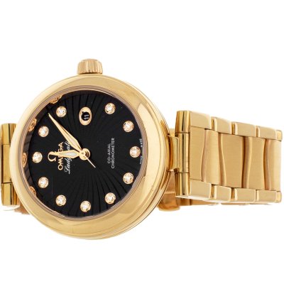 Omega De Ville Ladymatic Rose Gold Black Dial 34mm 425 60 34 20 51 001 Full Set