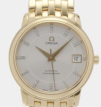 Omega De Ville Prestige Automatic 18k Gold Diamonds