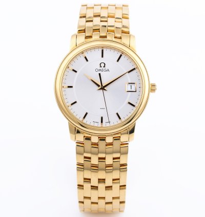 Omega De Ville Prestige Quartz Ref 41103100 18k Yellow Gold
