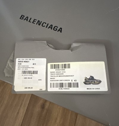 Balenciaga Green And Navy Track Runners