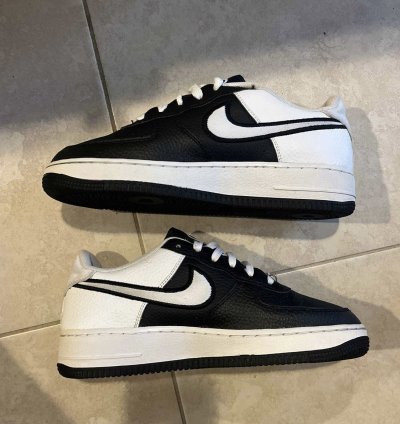 Air Force 1 07 Lv8 Gs Black White