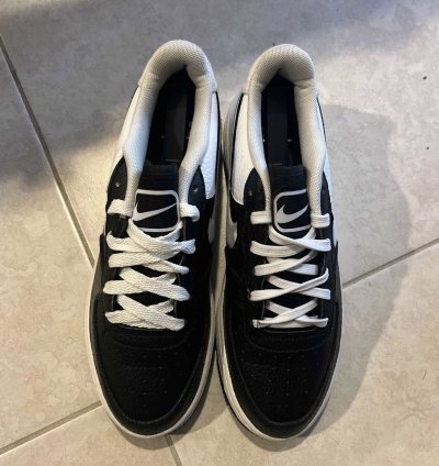 Air Force 1 07 Lv8 Gs Black White