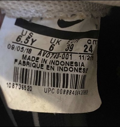 Air Force 1 07 Lv8 Gs Black White