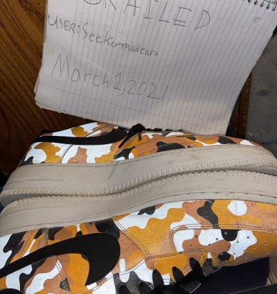 Air Force 1 07 Lv8 In Orange Black