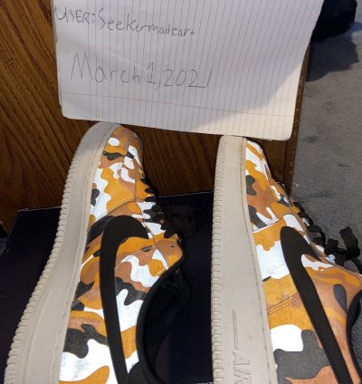 Air Force 1 07 Lv8 In Orange Black