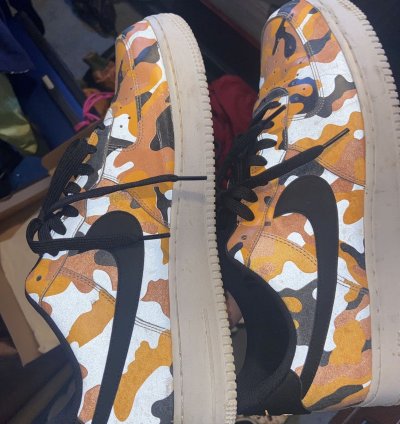 Air Force 1 07 Lv8 In Orange Black