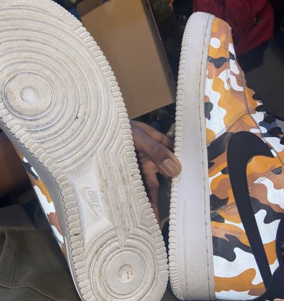 Air Force 1 07 Lv8 In Orange Black