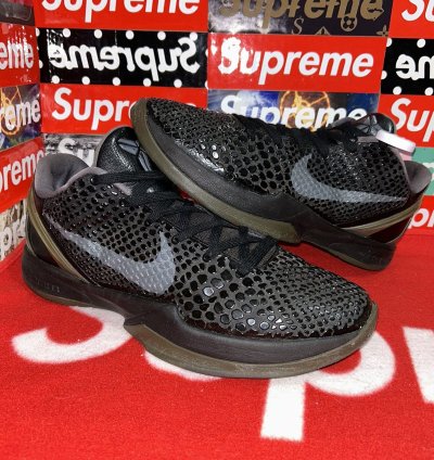 Nike Zoom Kobe 6 Blackout 429659-013 Size 13