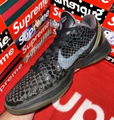 Nike Zoom Kobe 6 Blackout 429659-013 Size 13