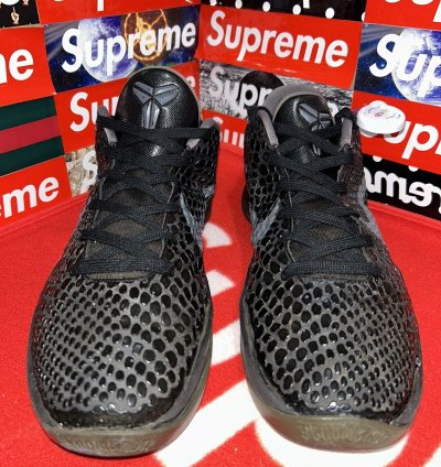 Nike Zoom Kobe 6 Blackout 429659-013 Size 13