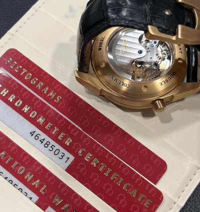 Omega De Ville Rattrapante Pink Gold-full Set