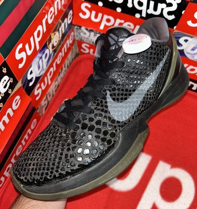 Nike Zoom Kobe 6 Blackout 429659-013 Size 13