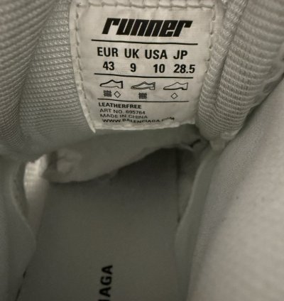 Balenciaga High Top Runner Sneaker White 43