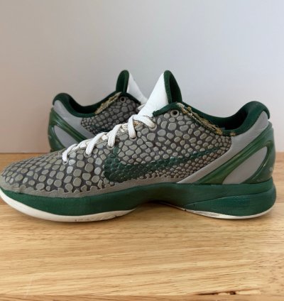 Nike Zoom Kobe 6 Medium Grey Gorgegreen Men Size 8