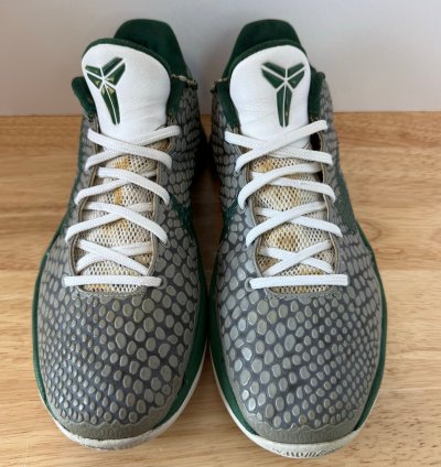 Nike Zoom Kobe 6 Medium Grey Gorgegreen Men Size 8