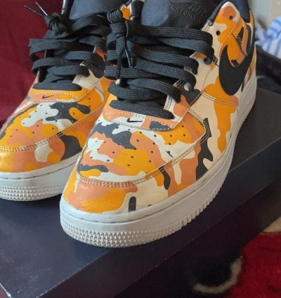 Air Force 1 07 Lv8 Orange Camo