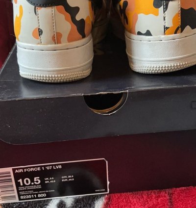Air Force 1 07 Lv8 Orange Camo