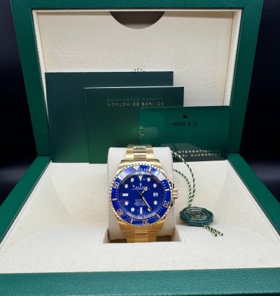 Rolex Sea-dweller Deepsea 18k Yellow Gold Blue Dial
