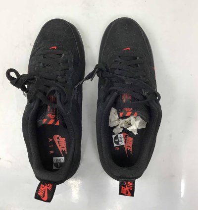 Air Force 1 07 Lv8 Reflective Swoosh - Black Crimson