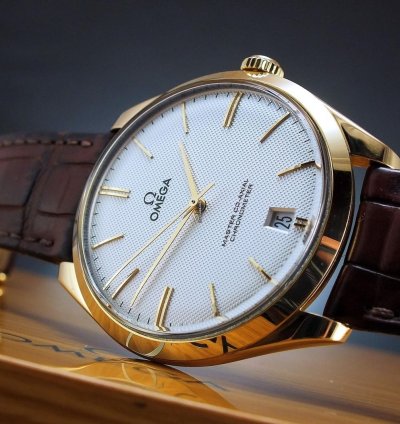 Omega De Ville Tr Sor Gold 18k Full Set 432 53 40 21 02 001
