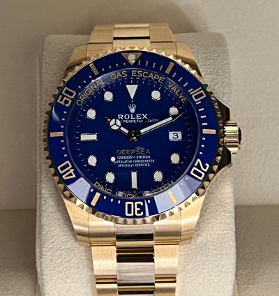Rolex Sea-dweller Deepsea 2024 44mm Yellow Gold Blue Dial 136668lb