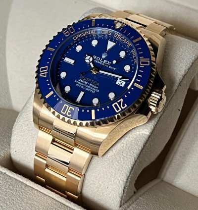 Rolex Sea-dweller Deepsea 2024 44mm Yellow Gold Blue Dial 136668lb