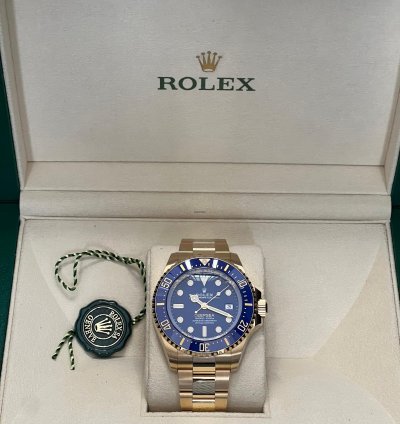Rolex Sea-dweller Deepsea 2024 44mm Yellow Gold Blue Dial 136668lb