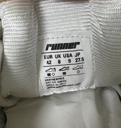 Balenciaga Low Top Runners White