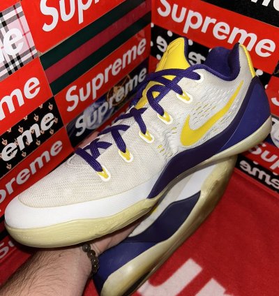 Nike Zoom Kobe 9 Ix Nikeid Id Lakers 688501-991 Size 12