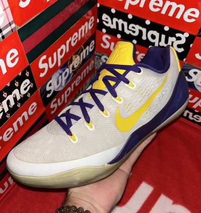Nike Zoom Kobe 9 Ix Nikeid Id Lakers 688501-991 Size 12