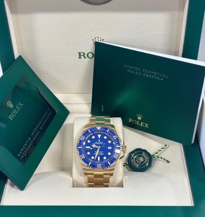 Rolex Sea-dweller Deepsea 44 Yellow Gold Oyster Unworn Box And Papers 2024