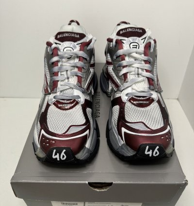 Balenciaga Men Runner Sneaker Burgundy Sz 13 Us 46 Eu