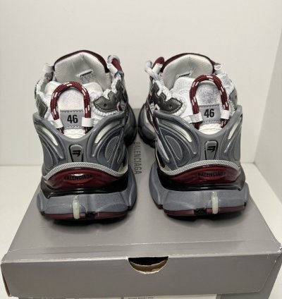 Balenciaga Men Runner Sneaker Burgundy Sz 13 Us 46 Eu