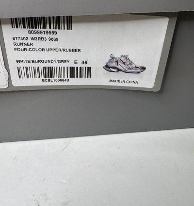 Balenciaga Men Runner Sneaker Burgundy Sz 13 Us 46 Eu