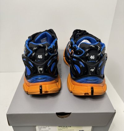 Balenciaga Men Runner Sneaker Orange Blue Sz 13 Us