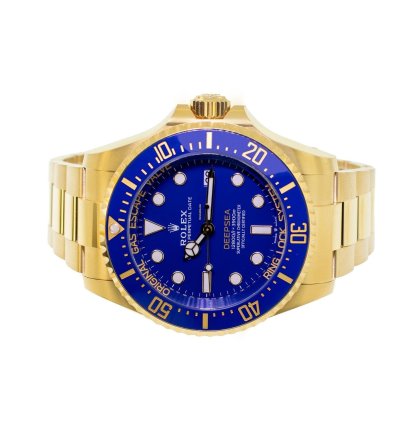Rolex Sea-dweller Deepsea 44mm Yellow Gold Blue Dial Blue Bezel 136668lb