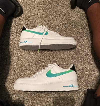 Air Force 1 07 Lv8 White Aquamarine