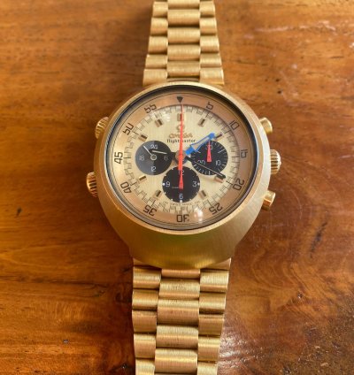 Omega Flightmaster De Luxe Solid Gold Collector Dream Extract Omega Archive