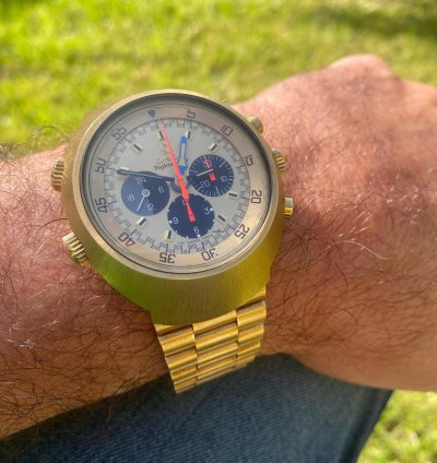 Omega Flightmaster De Luxe Solid Gold Collector Dream Extract Omega Archive