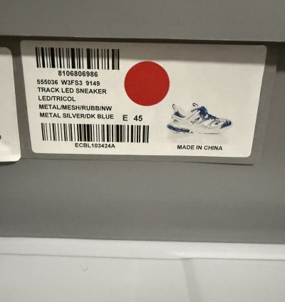 Balenciaga Metallic Track Led Sneaker 45