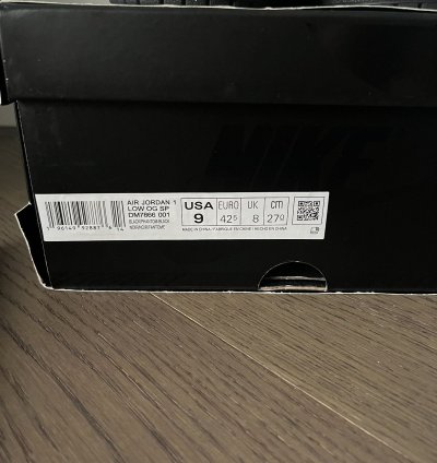 Travis Scott Jordan Phantom Black Low worn Once