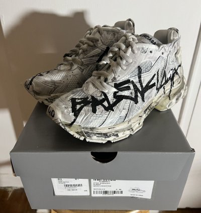 Balenciaga Off-white Runner Graffiti Sneaker