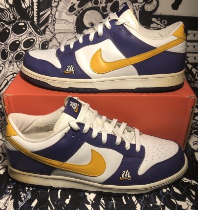 Rare 2004 Nike Dunk Low La Los Angeles Court Purple Kobe