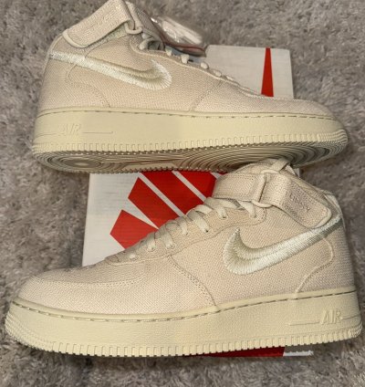 Air Force 1 07 Mid Sp Stussy Size 11 Ds
